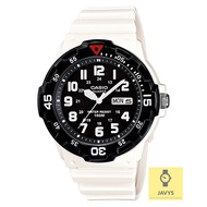 CASIO MRW-200HC-7BV / STANDARD / analog / diver look / easy reader / day-date / resin strap / white
