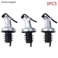 FAMY 3pcs Stainless Steel Wine Bottle Stopper Liquor Bottle Pourer Stopper Dispenser  FAA