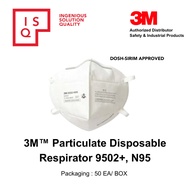 3M 9502+ Disposable  Respirator , N95 (50EA/BOX)