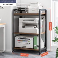 Printer Stand Home Office Organizer Shelf Multi-Purpose Kitchen Pantry Storage Rack
