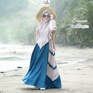 MX172 - Gamis Set Khimar Syari Toyobo Shanum Dress by Aden Hijab