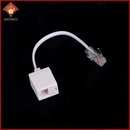 [WY3] RJ11 6P4C Female To Ethernet RJ45 8P8C Male F/M Adapter Converter Cable Phone [MY]