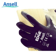 ANSELL EDGE® 48-126 PU POLYESTER LINER COATING GLOVE ~BLACK