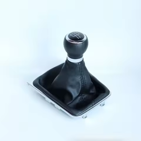 For Passat B6 B7 CC 2005-201 for Gear Shifter Knob with Dustproof Cover 5/6 Speed Gear Shift Knob St