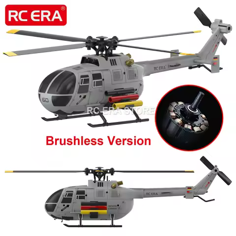 RC ERA C186S Brushless BO105 RC Helicopter 2.4G 6-Aixs Gyroscope 4CH Altitude Hold Optical Flow Remo