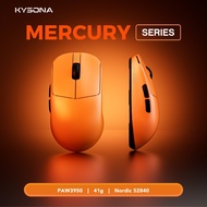 KYSONA Mercury Ultra PAW3950 41g Super-light Weight Wireless Dual-8K Gaming Mouse Max 30000 DPI Ice 