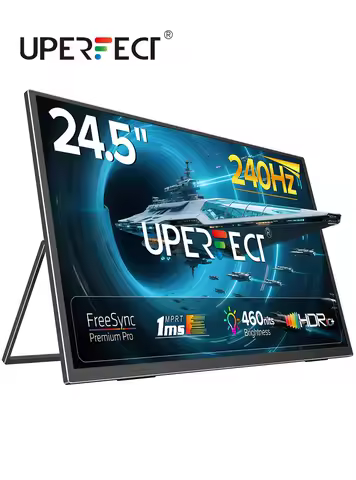 UPERFECT 24.5" 240Hz 1MS Portable Gaming Monitor For Laptop with HDR FreeSync Eye Care External Scre