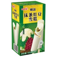 明治（meiji）抹茶红豆雪糕 72g*6支 彩盒 冰淇淋