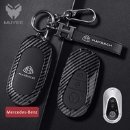 Car Key Fob Cover Case With Keychain Fit For Mercedes Maybach G63 GLS New S-Class S480 S400 S580 S56