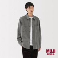 MUJI Men Flannel Shirt Jacket