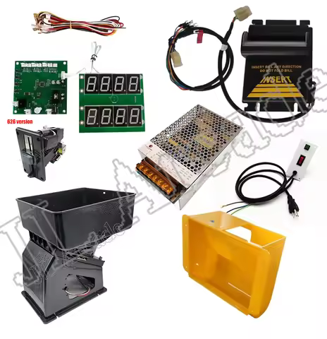 coin-operated kiosk vending machine assembly diy kit JY 142 timer board bill acceptor coin hopper po