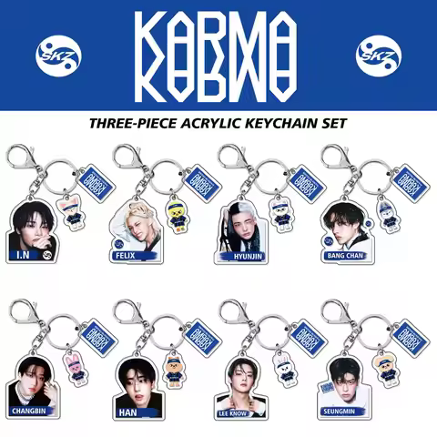 StrayKids KARMA keychain acrylic pendant SKZOO Li Longfu peripheral acrylic pendant backpack accesso