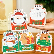 2026 Christmas Mini Desk Calendar Desktop Paper Note Calendar August 2025 to December 2026 Daily Sch