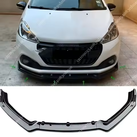 Front Bumper Spoiler Lip Splitter Diffuser for Peugeot 208 GTI PureTech THP BlueHDi VTi HDi 2012-201