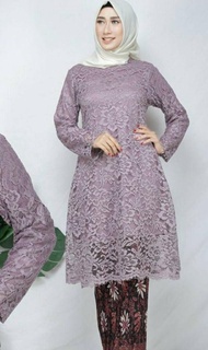 Atasan kebaya brokat tunik modern/atasan kebaya pesta/kebaya keluarga/kebaya wanita/kebaya hijab/keb