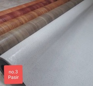 KARPET LANTAI VINYL PLASTIK TEBAL IMPORT KOREA LEBAR 2meter Tebal 0.5mm 1 ROLL