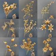 Oscar Golden Flower Flower Decoration Flower Hotel Bridal Headdress Jewelry Material Oscar Golden Fl