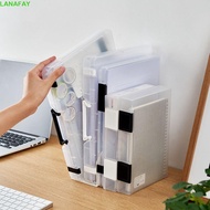 LANAFAY a5 Organize The Box, Simple Transparent A4 File Box, Office Stationery Folder Portable Durab