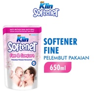 Soklin softener fine & comfort 650ml pewangi pakaian bayi