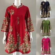 Tunik Batik Terbaru 2021 Model Elegan Modis Trendy, Baju Pesta Kerja