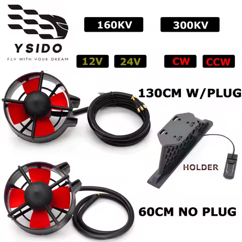 RC Underwater Thruster 12-24V 500W 6.2KG Thrust 160KV 300KV Brushless Motor with Pedestal Holder For
