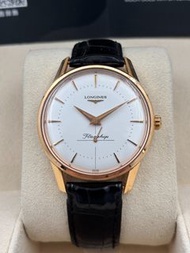二手 USED  LONGINES 浪琴 FLAGSHIP L4.746.8.72.0 白色 18k金 淨錶 WATCH ONLY