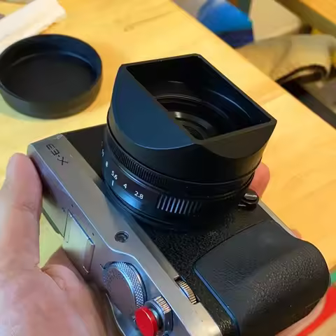 Aluminum Square Lens Hood Adapter Ring Kit For Fujifilm Fujinon XF27mm F/2.8 R WR TTArtisan F27mm F2