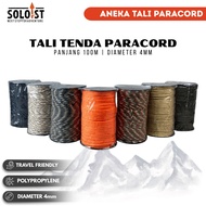 TENDA TAFFSPORT PARACORD ROPE TENT PRUSIK CAMP CLOTHES DRYING 7 CORE 4mm 100M