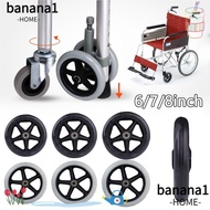 BANANA1 Solid Tire Wheel Anti Slip Luggage Rubber Travelling Trolley Caster