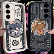 Disney Tom Jerry Money US Dollars Phone Casing for Samsung S26 S25FE S24 Ultra S23 S22 S21 Ultra S26