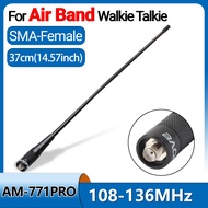 Baofeng Antenna AM-771 PRO SMA-Female 108-136MHZ Air Band Soft Whip 37cm/48cm Long Antenna With Baof
