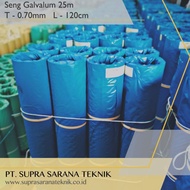 Plat seng galvalum 0.70 mm L 120 cm SUPRADEK SNI Plat Zincalume Besi Baja bjls Ducting Platsheet Tal