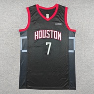 Embroidered Basketball Uniform Rockets No. 7 Black DURANT Basketball Uniform HOUSTON DURANT JERSEY