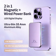 (3C certification)Magnetic Power Bank 22.5W Fast Charging 20000mAh Portable Wireless Power Bank