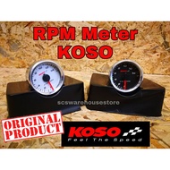 KOSO TACHOMETER ( METER RPM ) 48MM BLACK AND WHITE R15 Y15 YSUKU 125Z LC135 RS150 VF3i SYM185 RFS150