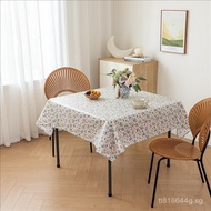 Small Floral Oil-Proof Tablecloth Waterproof Table Cover Wash-Free Coffee Table Square Table Dining 