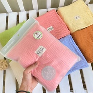 ( Mẫu Mới ) Chăn Xô Muslin 4 Lớp Nền Màu Trơn MimiBaby - Mềm mại Thấm Hút Dành Cho Bé Sơ Sinh