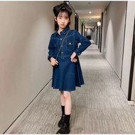 DJ054 Imported Teenage Denim Jeans Dress