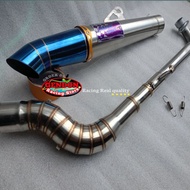 Aun full systm for wave125 xrm125 RS125 nice125 furry125 pipe stainless steel 51mm plug and play