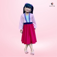 MULAN Kids Fashion Trendy Skirt Terno Pink Dress Costume Outfit