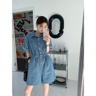 Jumpsuit Women Jeans Small High Waist Jumpsuit Loose Straight Shorts Jumpsuit Korean Version Half Sleeve