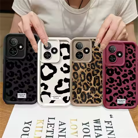 Korean Style Gold Leopard Print Case For OPPO A5 Pro Reno 14 13 12 11 PRO 10 PLUS A5X A3X A79 A60 13