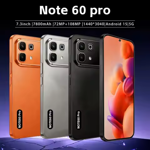 2026 Note 60 Pro 6.8-inch Dual SIM 5G 22GB 2TB Original Smart Android 15 Camera 7800mAh Battery HOT 