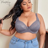 PARIFAIRY coli wanita Support Bra with wire Minimizer Bra Plus Size Full Cup 36G 38G 40G 42G 44G 46G