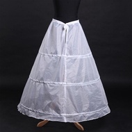 3 White Crinoline Hoop For Underskirt Gown Ball Long Vintage Petticoats Skirts