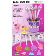 BGM-348 588-21A 8in1 Beach Bucket Rabbit Shovel Beach Toys Set L30cm