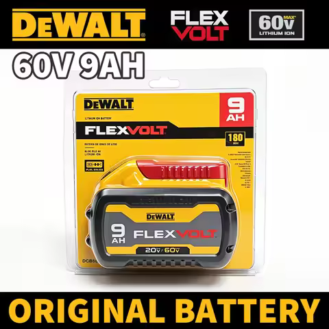 Genuine 100% Dewalt Flexvolt 60V Battery 9AH Battery, DCB609 Lithium Ion High Capacity, 180Wh High P
