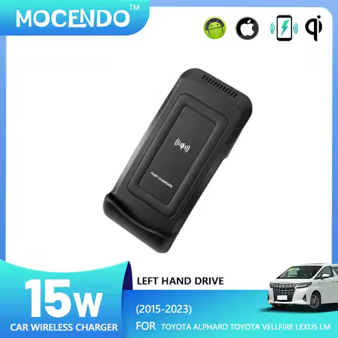 Wireless Car Charger Pad for Toyota Alphard 2015-2023 Toyota Vellfire 2019-2023 Lexus LM - Auto Acce