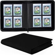 4 Pockets Card Binder for Semi Rigid Card Holders, Ringless Card Binder Album Holds 160Pcs Hard Slee