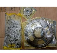 rusi sprocket set rusi tc macho 125/150(..45.t. 15t.)
